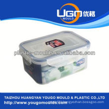 zhejiang taizhou huangyan food container mold maker and 2013 New household plastic injection tool box mouldyougo mould